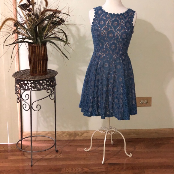 Macy's Dresses & Skirts - Women’s Blue Lace Dress